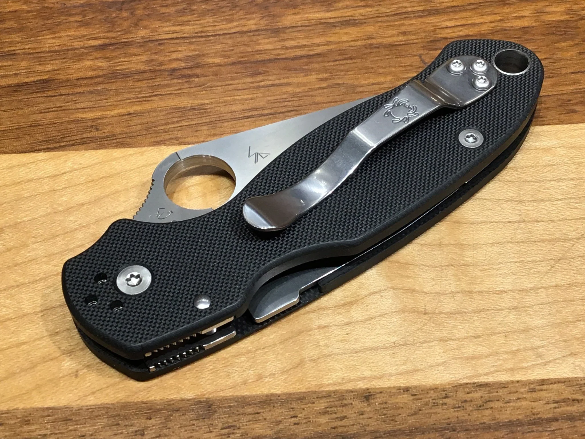 Spyderco Para 3 With Black G10 in CPM S45VN steel & Compression Lock - Image 6