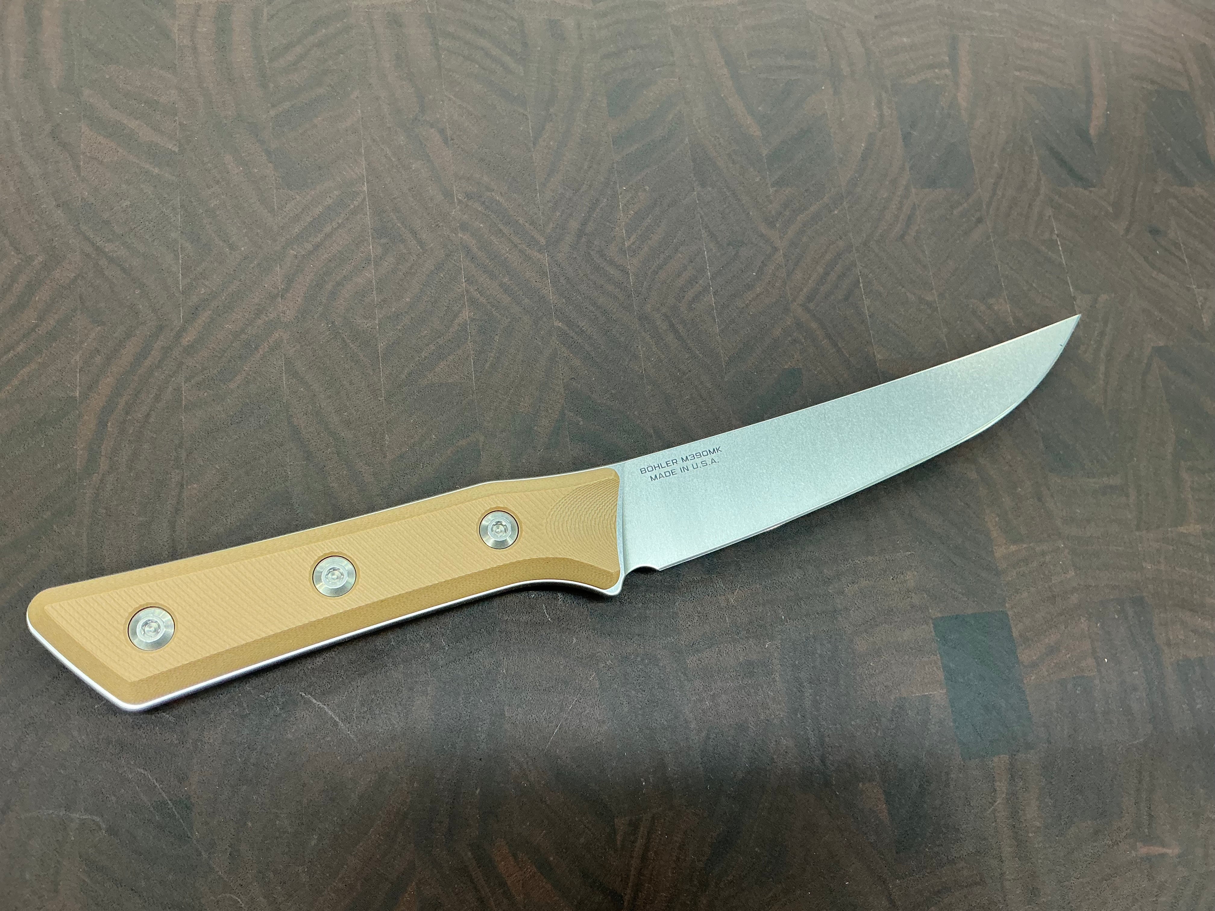 Microtech Boning M390 Tan G-10 - 3100-10CE - Image 5