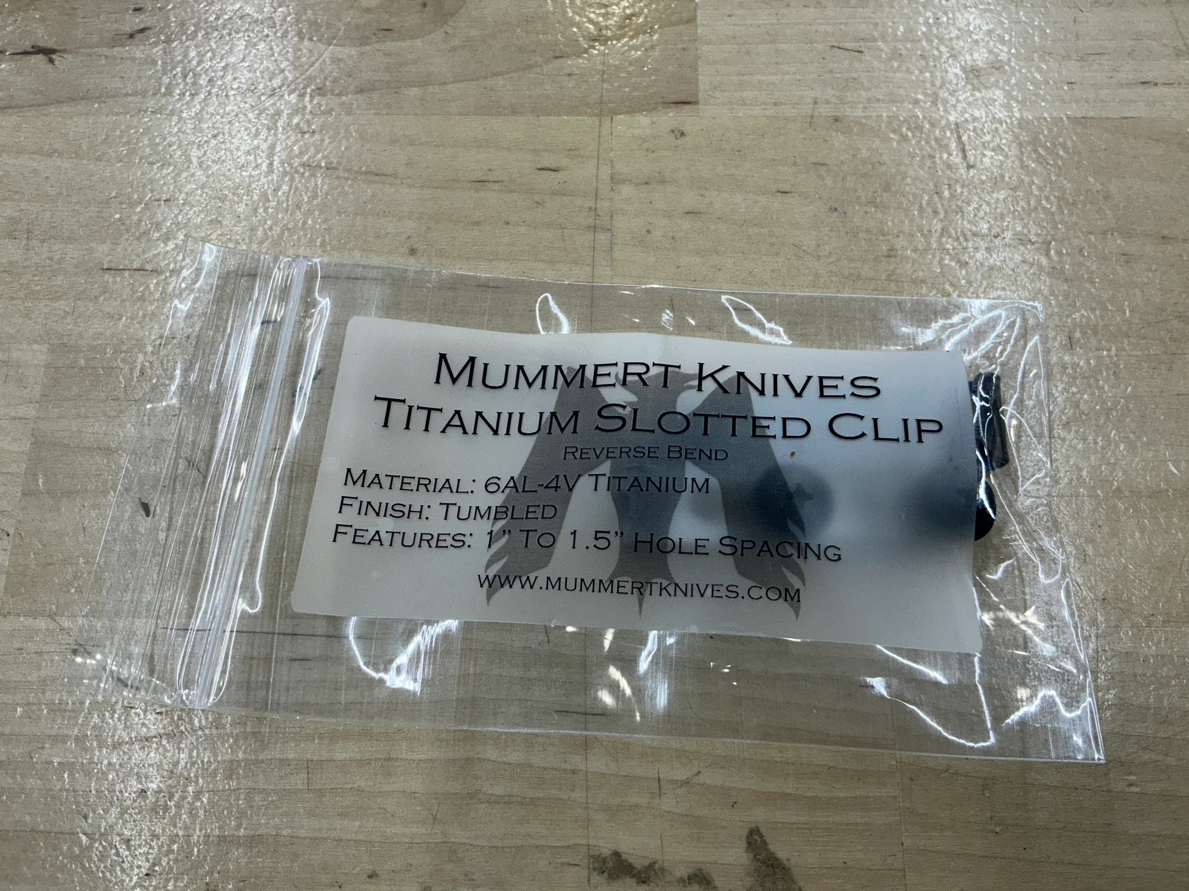 Mummert Knives Titanium Slotted Clip